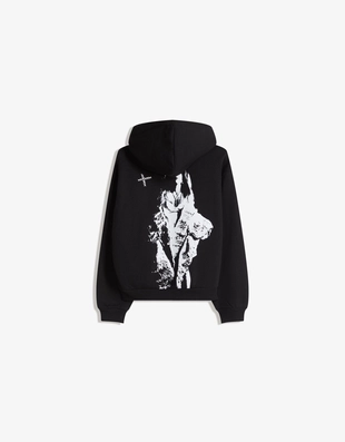 Худи LADY GAGA с капюшоном и принтом- Заказать в России