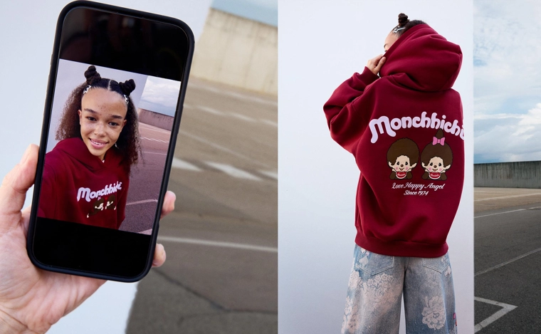 Худи Monchhichi с капюшоном