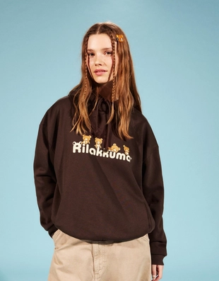 Худи RILAKKUMA с капюшоном и принтом- Заказать в России