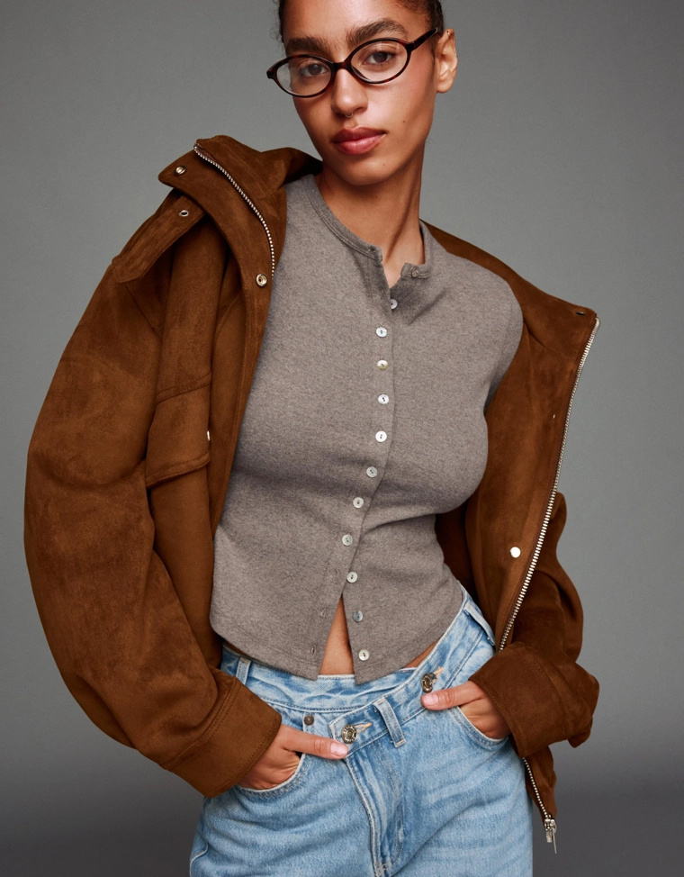 Кардиган на пуговицах