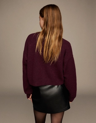 Кардиган на пуговицах из мягкой ткани- Заказать в России