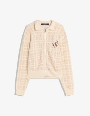 Куртка из ткани с рельефным узором и вышивкой- Заказать в России