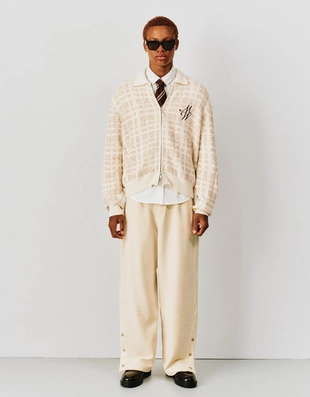 Куртка из ткани с рельефным узором и вышивкой- Заказать в России