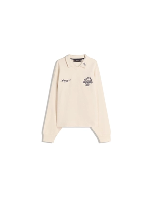 Поло с длинными рукавами и принтом- Заказать в России