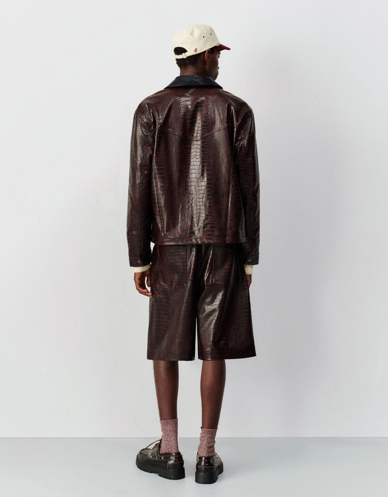 Куртка из искусственной кожи