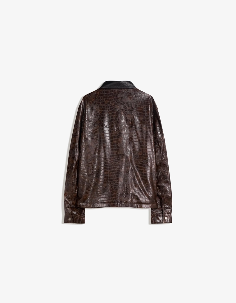 Куртка из искусственной кожи