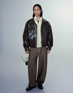 Куртка из искусственной кожи- Заказать в России