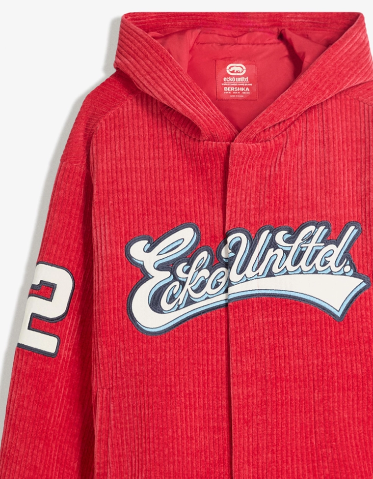 Ecko unltd широкий вельветовый рубашка-оверсайз