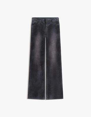 Джинсы буткат с эффектом бархата- Заказать в России