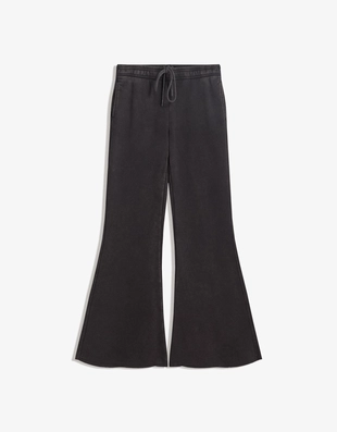 Расклешенные брюки из мягкой ткани с необработанным краем- Заказать в России