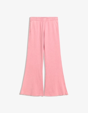 Расклешенные брюки из мягкой ткани с необработанным краем- Заказать в России