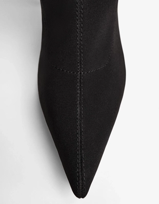 Эластичные сапоги на каблуке- Заказать в России