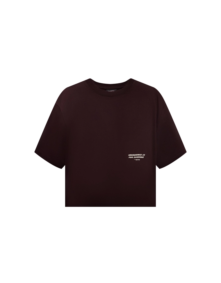 Футболка геометрического кроя с короткими рукавами и принтом out of core