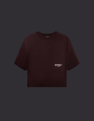 Футболка геометрического кроя с короткими рукавами и принтом OUT OF CORE- Заказать в России