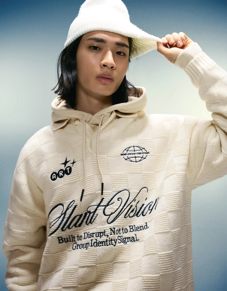 Джемпер с воротником поло и принтом