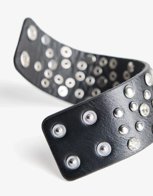 Браслет из искусственной кожи с заклепками- Заказать в России