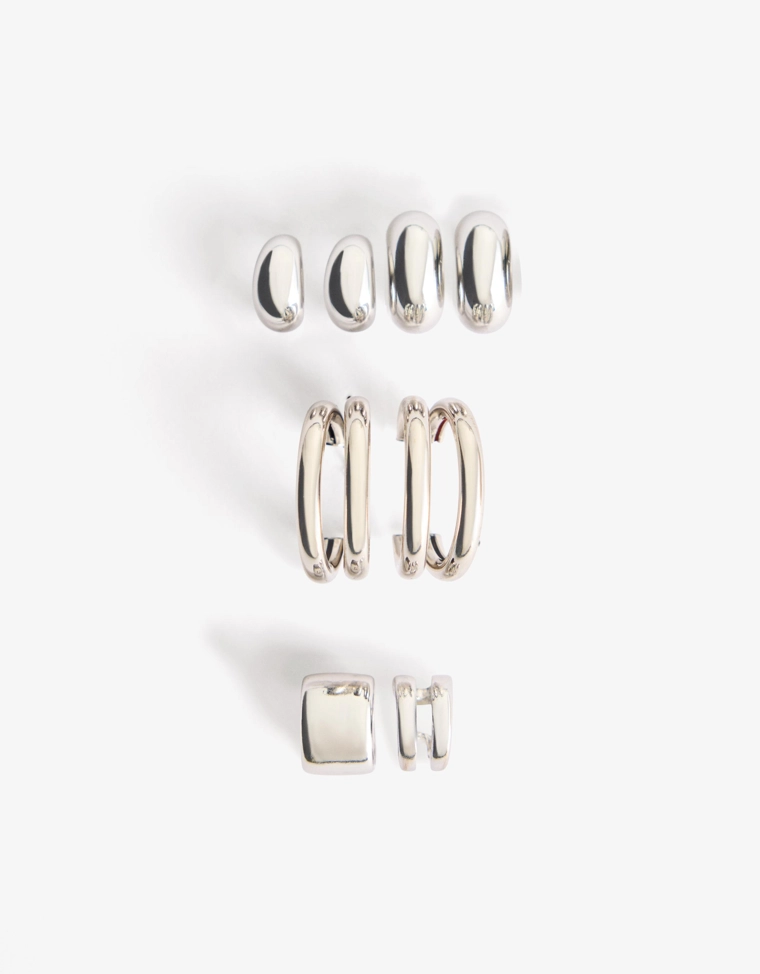 Набор из 8 серег и серьги-каффа Signature Edition