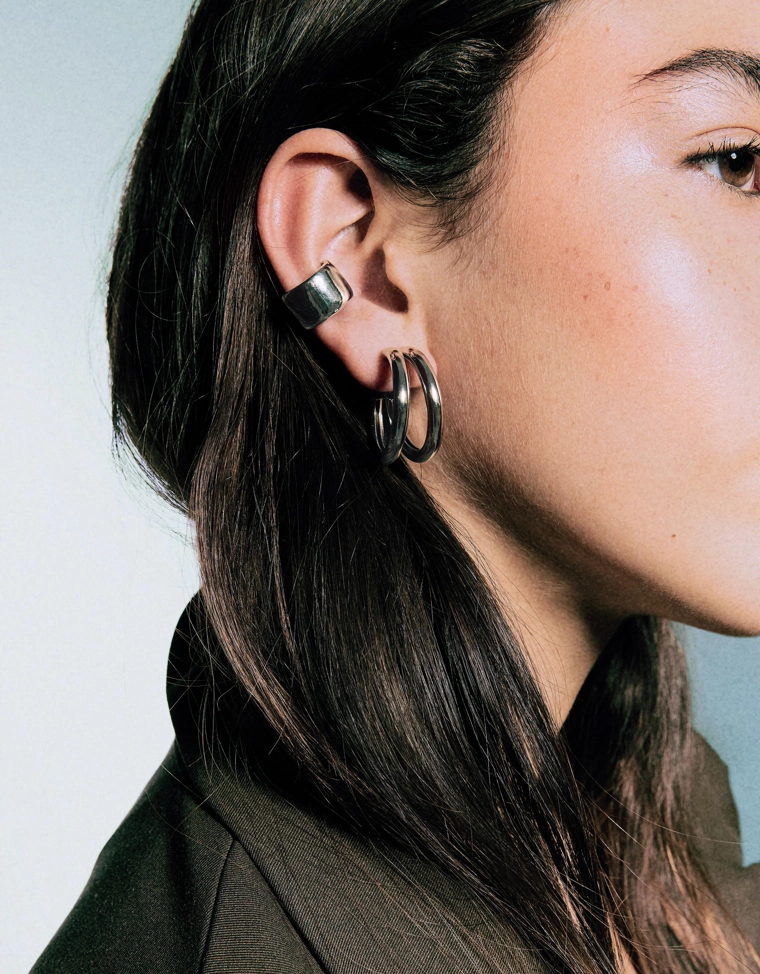 Набор из 8 серег и серьги-каффа Signature Edition