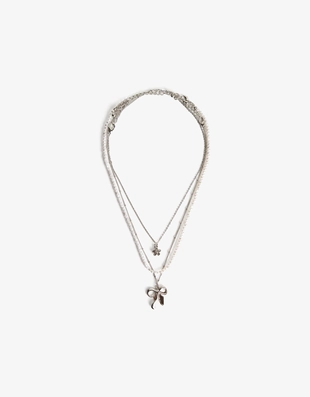 Набор из трех ожерелий с искусственным жемчугом- Заказать в России