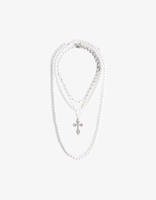 Набор из 2 ожерелий с искусственным жемчугом- Заказать в России