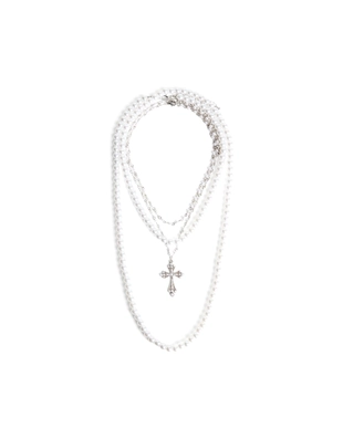 Набор из 2 ожерелий с искусственным жемчугом- Заказать в России