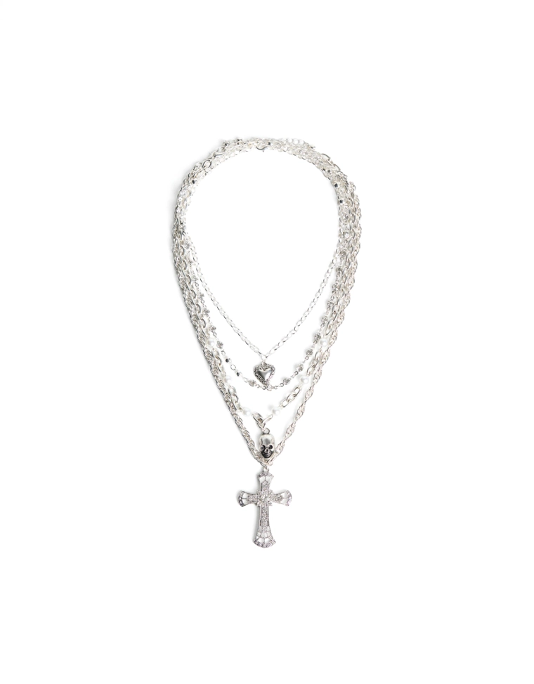 Набор из 4 ожерелий с подвесками