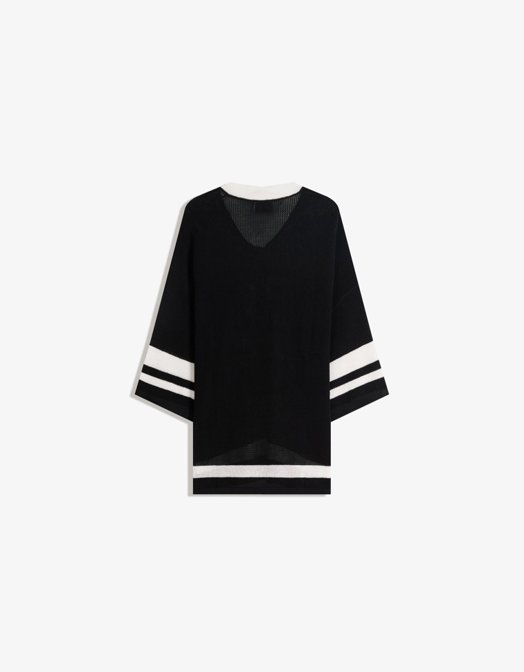 Футболка с коротким рукавом и спортивным мешком с принтом