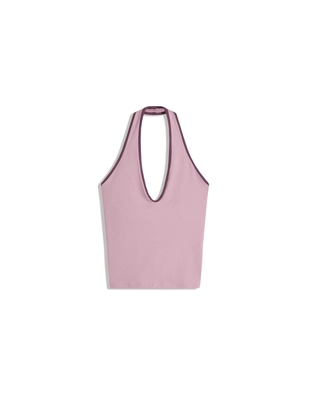 Высокотехнологичный топ с горловиной халтер- Заказать в России