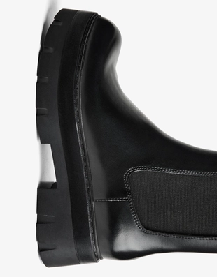 ANKLE BOOTS WITH ELASTIC DETAIL- Заказать в России