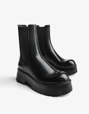 ANKLE BOOTS WITH ELASTIC DETAIL- Заказать в России