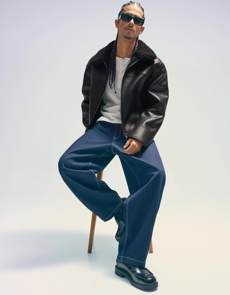 Куртка из искусственной кожи