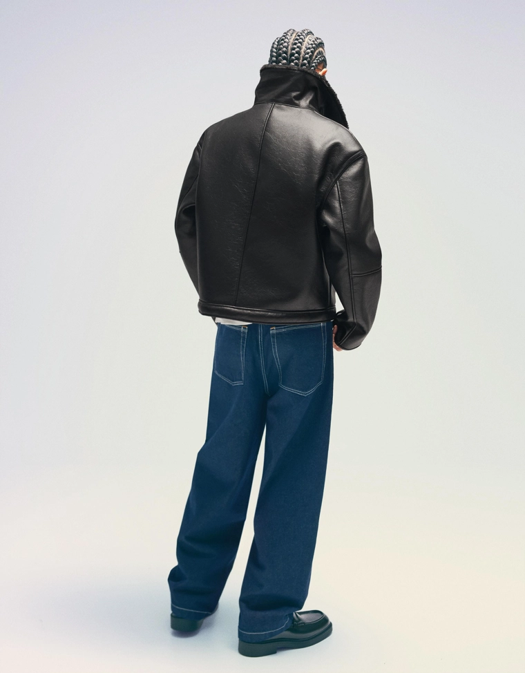 Куртка из искусственной кожи