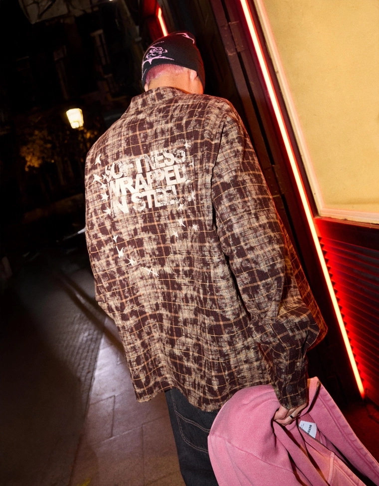 Рубашка оверсайз в клетку