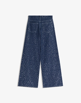 Джинсы свободного кроя с пайетками- Заказать в России