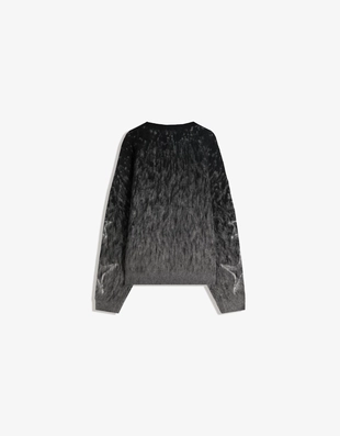 Свитер с начесом и принтом- Заказать в России