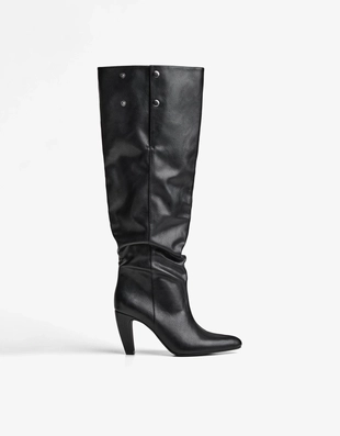 WIDE-LEG HEELED BOOTS- Заказать в России