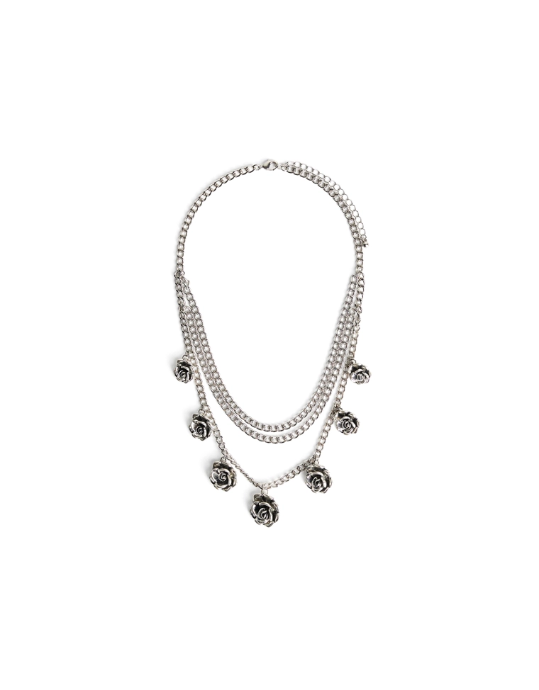 Цепочка с подвесками-розами