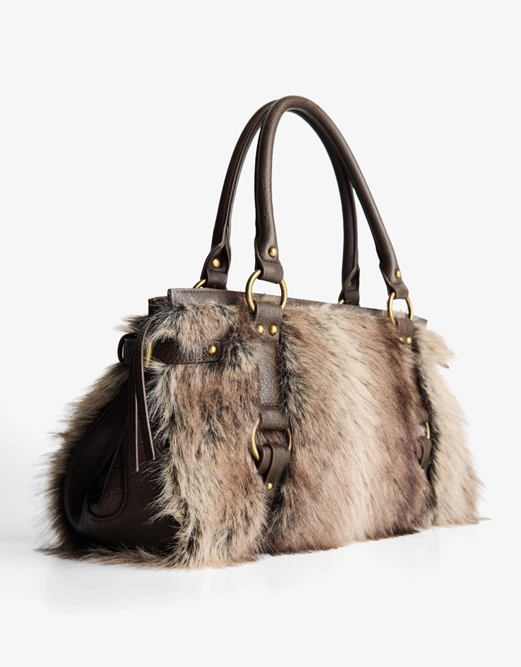 Сумка с искусственным мехом