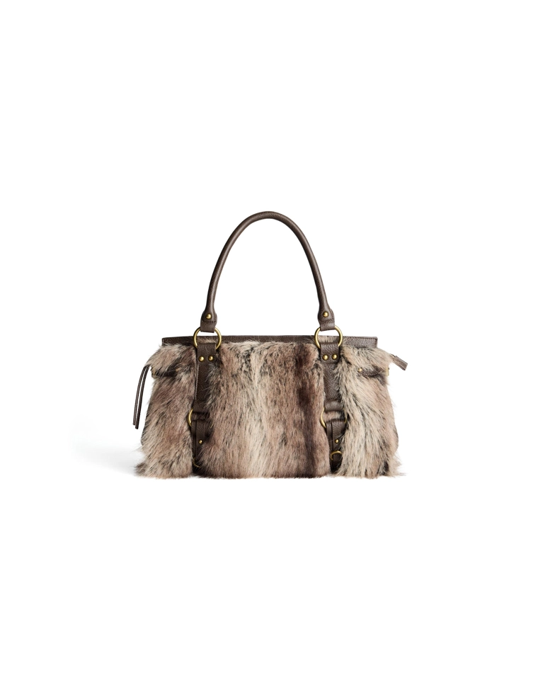 Сумка с искусственным мехом