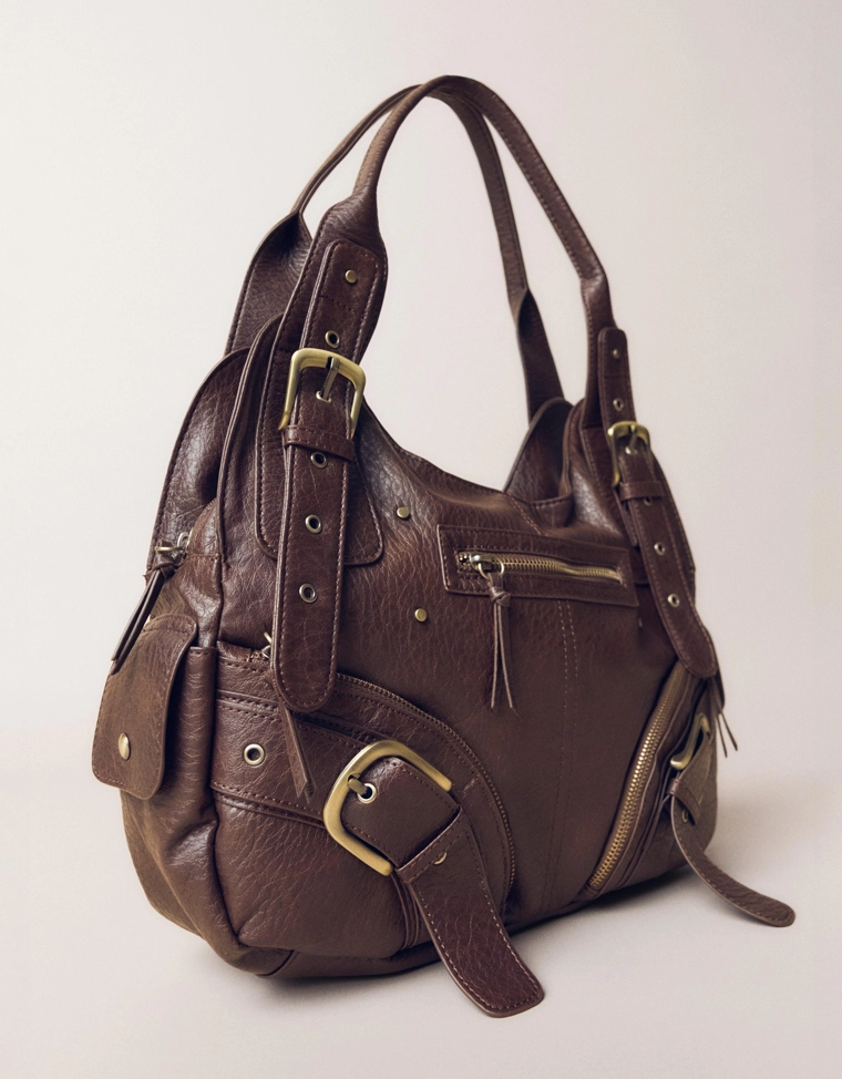 Макси-сумка с пряжками