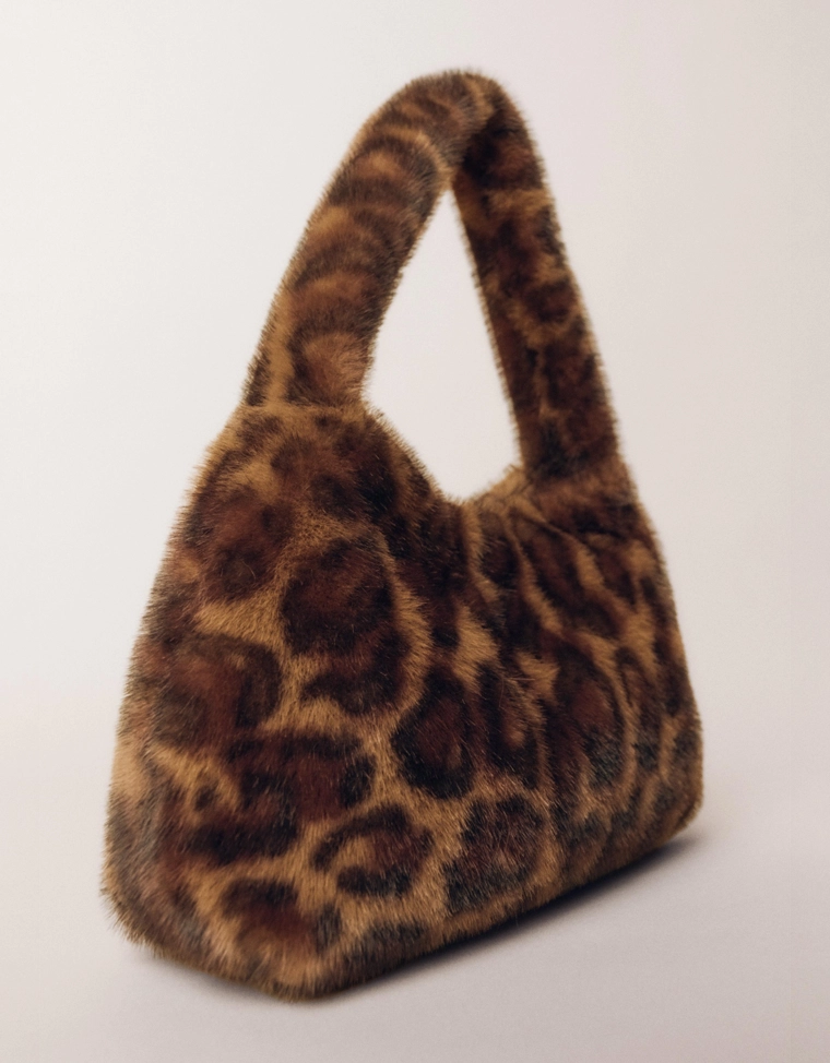 Сумка через плечо из искусственного меха