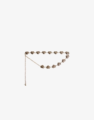 Ремень-цепочка со звеньями «сердечки»- Заказать в России