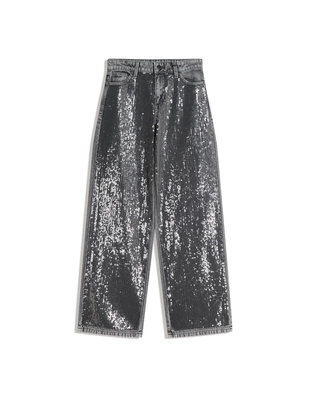 Брюки BARREL с пайетками- Заказать в России