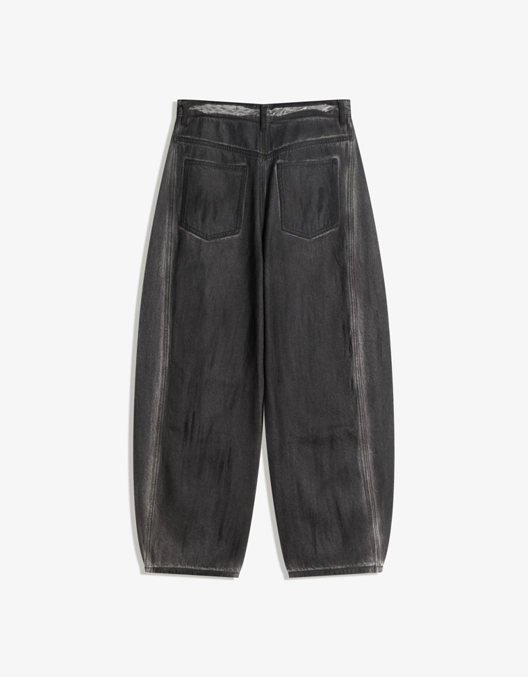 Брюки barrel с принтом