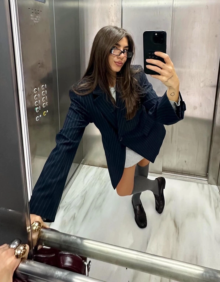 Блейзер с боковой пуговицей