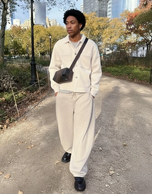 Укороченная куртка из искусственной овчины- Заказать в России