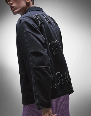 Джинсовая куртка с карманами- Заказать в России