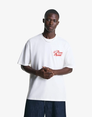 White|8053/538 - Bershka Футболка с принтом «история игрушек»