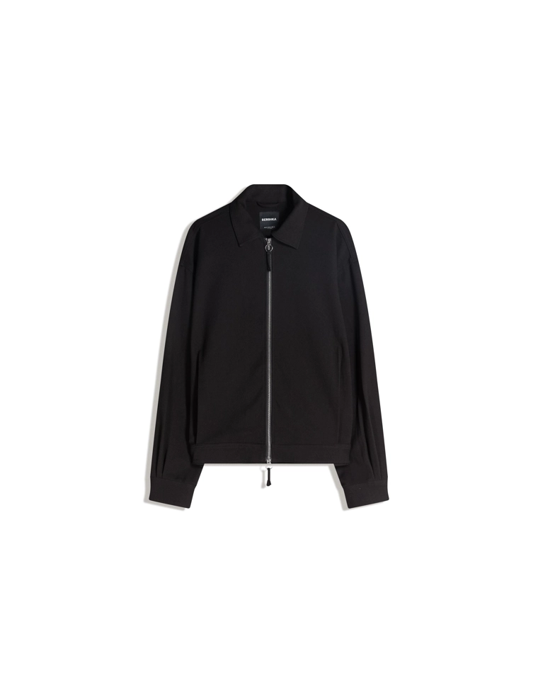 Куртка-рубашка приталенного кроя на молнии