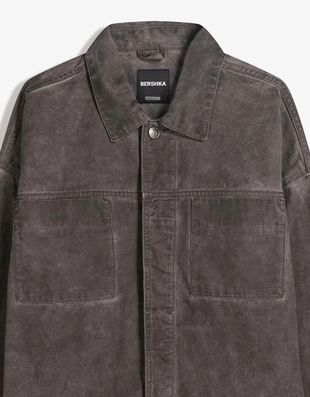 Укороченная куртка-рубашка свободного кроя- Заказать в России